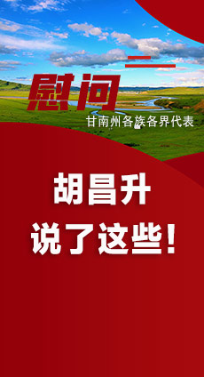 圖解|慰問甘南州各族各界代表 胡昌升說了這些!